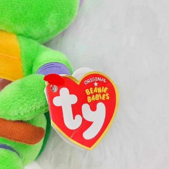 Ty Beanie Baby Plush Teenage Mutant Ninja Turtle TMNT Donatello Purple Turtle - Picture 8 of 16